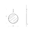 KIAMAMI VALENTINA - Miroir De Salle De Bains Design Et Rond Avec Cadre En Cuir Noir - vignette