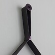 KIAMAMI VALENTINA - Miroir De Salle De Bains Design Et Rond Avec Cadre En Cuir Noir - vignette