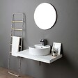 KIAMAMI VALENTINA - Miroir Moderne De Salle De Bain De Design Rond Diamètre Cm 60 Brillant - vignette