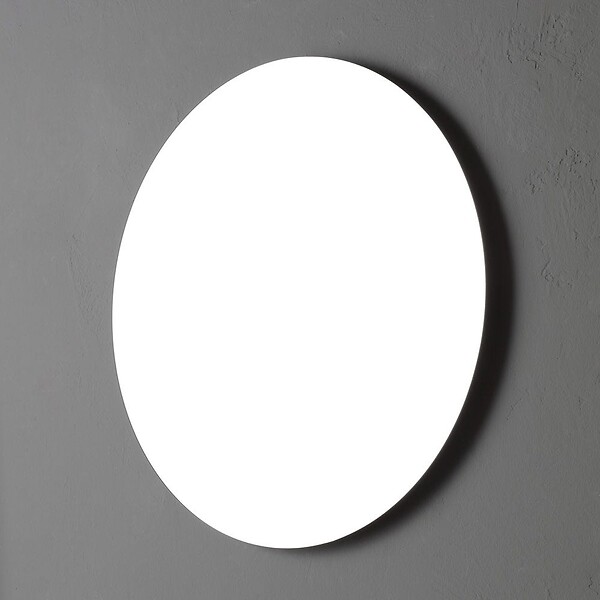 KIAMAMI VALENTINA - Miroir Moderne De Salle De Bain De Design Rond Diamètre Cm 60 Brillant - large