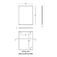 KIAMAMI VALENTINA - Miroir 60X80 Avec Cadre En Pvc Et Bord Noir Mat - vignette