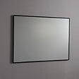 KIAMAMI VALENTINA - Miroir En Fil De Fer Poli 100X70 Réversible Avec Bordure Noire Mate - vignette