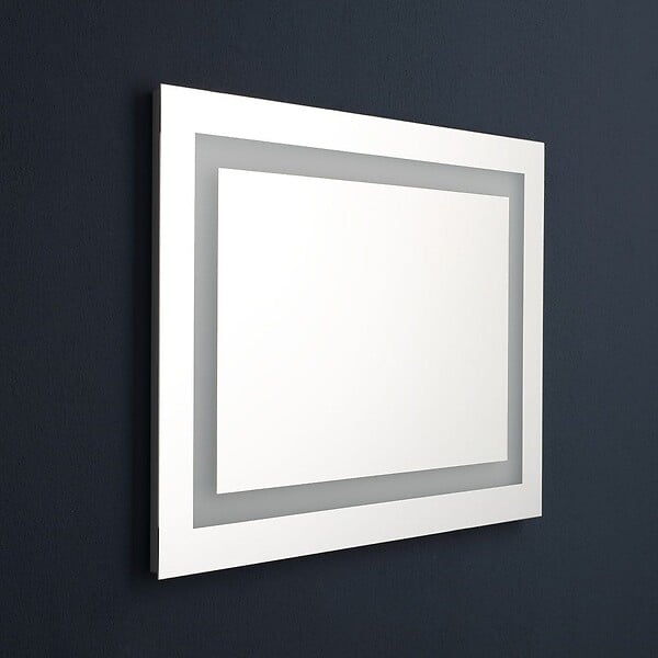KIAMAMI VALENTINA - Miroir De Salle De Bain Avec Led Cm 80X60 Réversible Avec Senseur Touch - large