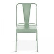 OVIALA - Chaise de jardin en métal vert sauge - Dieppe - vignette