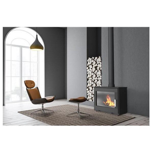 SUPRA - Poêle à Bois Fonte 8.7kw Noir - FR9016160B - large