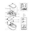 GROHE - Grohe Sensia WC lavant suspendu technologies SkinClean, blanc (G36507SH0) - vignette