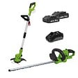 VITO - Pack 2 outils 20V Coupe Bordure + Taille Haies + 2 Batteries Lithium 2.0Ah + Jeu de 20 lames + Chargeur VITO - vignette