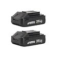VITO - Pack 2 outils 20V Coupe Bordure + Taille Haies + 2 Batteries Lithium 2.0Ah + Jeu de 20 lames + Chargeur VITO - vignette