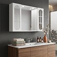 KIAMAMI VALENTINA - Miroir Inglesina De 77Cm Avec Deux Portes Et Spots À Led Intégrés - vignette
