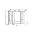 KIAMAMI VALENTINA - Miroir Inglesina De 77Cm Avec Deux Portes Et Spots À Led Intégrés - vignette