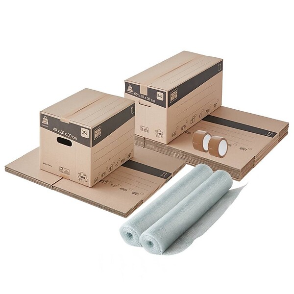 PACK AND MOVE - Pack and Move - Kit déménagement T1/T2 + 2 adhésifs offerts - large