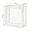 GLASSBLOCKS - Luxfera brique de verre 19x19x8 cm, gris transparent brillant (1908DP) - vignette