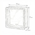 GLASSBLOCKS - Luxfera brique de verre 19x19x8 cm, Bleu transparent brillant (1908WBLUE) - vignette
