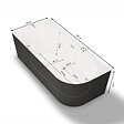 SPALINA - Baignoire Ilot Capri 180 gauche noire 180 x81 x58 cm, by SPALINA - vignette