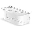 SPALINA - Baignoire Ilot Ruby 170 blanche 170 x80 x57 cm, by SPALINA - vignette