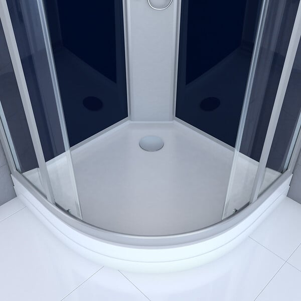 AURLANE - Cabine de douche 1/4 de cercle - 85x85x225cm - NIGHTY - large
