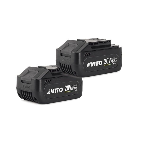 VITO - Débroussailleuse et Coupe bordure 40V 2 Batteries Lithium 4.0 Ah + Chargeur Double Lame 3 dents Bobine de fil + Harnais VITO - large