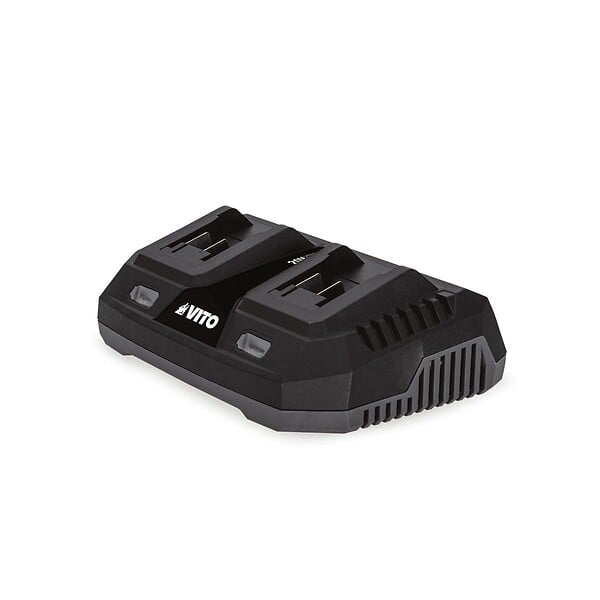 VITO - Débroussailleuse et Coupe bordure 40V 2 Batteries Lithium 4.0 Ah + Chargeur Double Lame 3 dents Bobine de fil + Harnais VITO - large