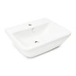 VITRA - Integra 55x45x19 cm lavabo suspendu en céramique, trou pour robinetterie au milieu, avec trop-plein, blanc (7049-003-0001) - vignette