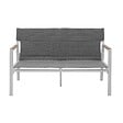 OVIALA - Salon de jardin 4 places en aluminium blanc - Leki - vignette