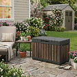 KETER - Keter Kentwood coffre de jardin 190 L en résine effet bois brun 82,3 x 45,7 x 57,7 cm (263970) - vignette