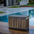 KETER - Keter Kentwood coffre de jardin 190 L en résine effet bois brun 82,3 x 45,7 x 57,7 cm (263970) - vignette