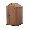 KETER - Keter Darwin 4x4 abri de jardin en résine marron 123,8 x 117 x 205,1 cm (259006) - vignette
