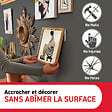 COMMAND - Box languettes adhésives enlevables tableaux QI blanc M x 4 paires + 2 paires gratuites - vignette