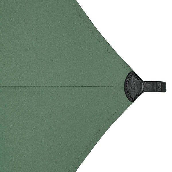 HESPERIDE - Parasol droit rectangulaire inclinable Loompa 3x2m vert olive - large