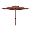 HESPERIDE - Parasol droit rond inclinable Loompa 3m acajou - vignette