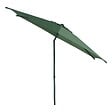 HESPERIDE - Parasol droit rond inclinable Soya 2,7m vert olive - vignette