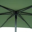 HESPERIDE - Parasol droit rond inclinable Soya 2,7m vert olive - vignette