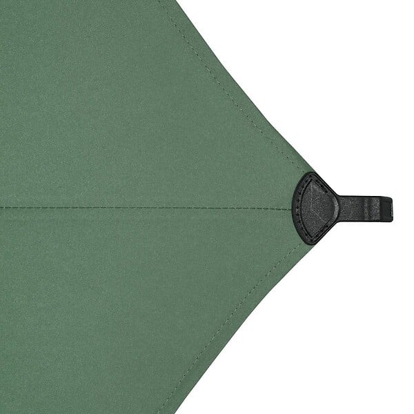 HESPERIDE - Parasol droit rond inclinable Soya 2,7m vert olive - large