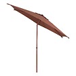 HESPERIDE - Parasol droit rond inclinable Soya 2,7m acajou - vignette