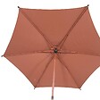 HESPERIDE - Parasol droit rond inclinable Soya 2,7m acajou - vignette