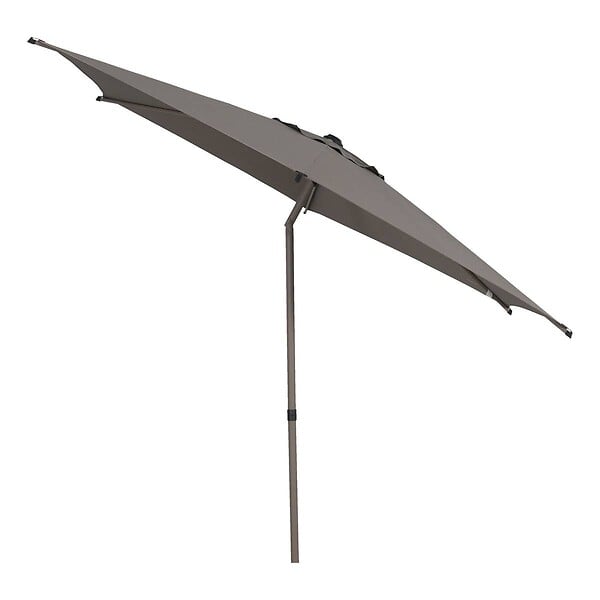HESPERIDE - Parasol droit rond inclinable Soya 2,7m café - large