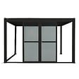 HESPERIDE - Portes coulissantes pour pergola Evora gris graphite - vignette