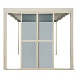 HESPERIDE - Portes pour pergola Evora grand modèle 3m argile - vignette