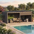 HESPERIDE - Pergola autoportante Evonis 6x3m gris graphite - vignette