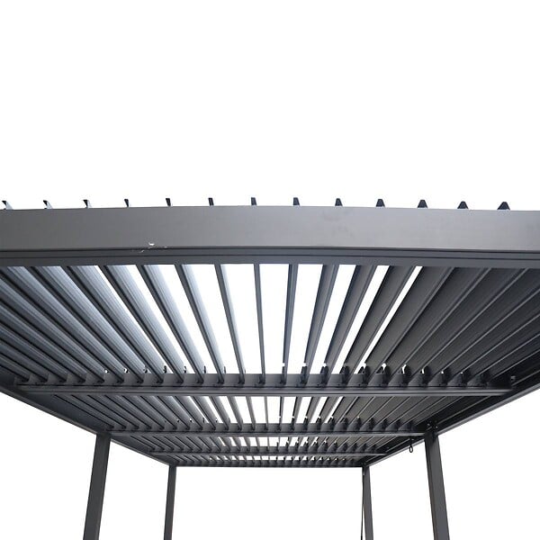 HESPERIDE - Pergola autoportante Evonis 6x3m gris graphite - large