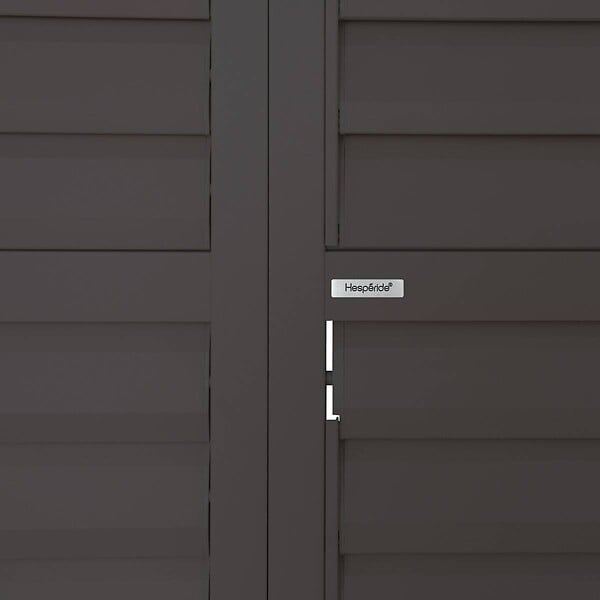 HESPERIDE - Persiennes coulissantes lames amovibles pour pergola Evora 4M gris graphite - large