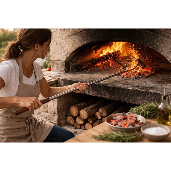 INTEC - Set de 4 Pelles à Pizza Inox Alimentaire Poignée en bois Hêtre Manche 138 à 150 cm - Kit Four à Bois, Pain Pizza INTEC - large