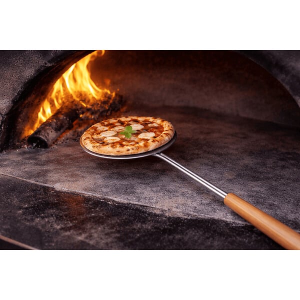 INTEC - Set de 4 Pelles à Pizza Inox Alimentaire Poignée en bois Hêtre Manche 138 à 150 cm - Kit Four à Bois, Pain Pizza INTEC - large