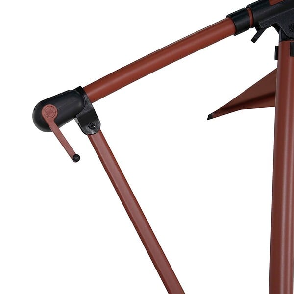 HESPERIDE - Parasol déporté rond Manoa 3m acajou - large