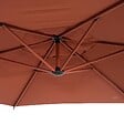 HESPERIDE - Parasol déporté rond Manoa 3m acajou - vignette