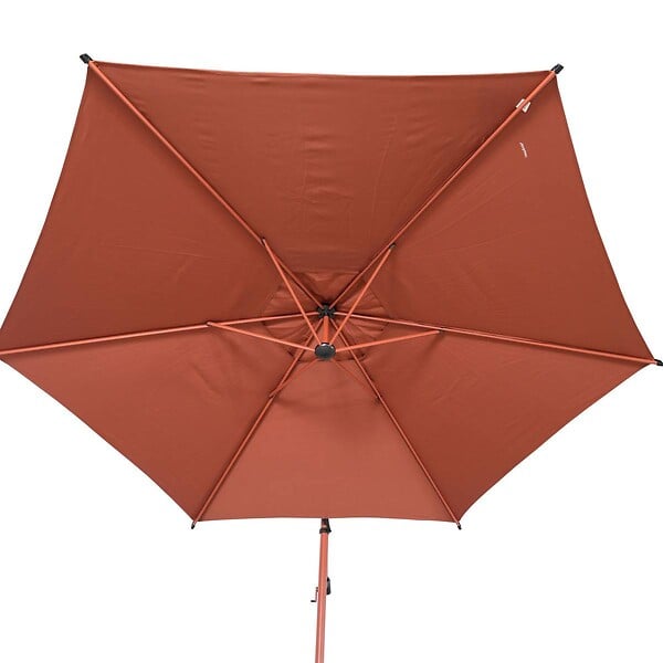 HESPERIDE - Parasol déporté rond Manoa 3m acajou - large
