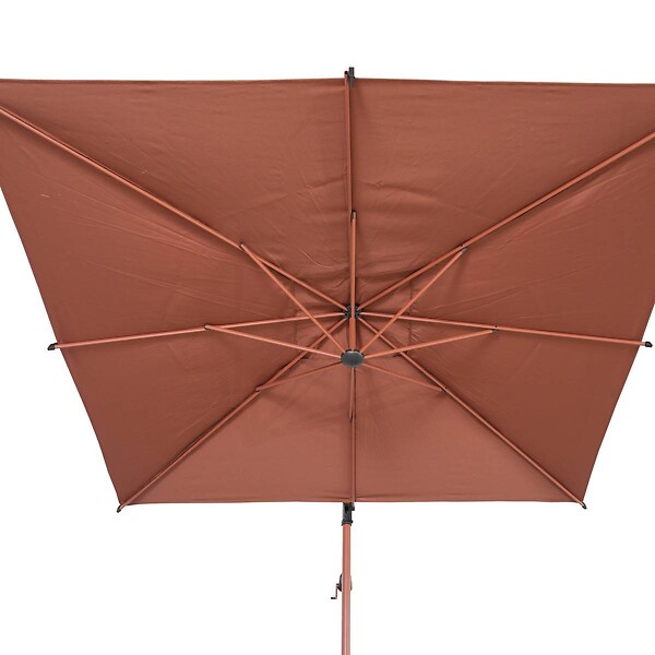 HESPERIDE - Parasol déporté carré Manoa 2,5x2,5m acajou - large