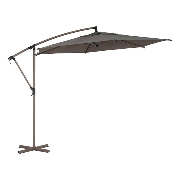 HESPERIDE - Parasol déporté rond Manoa 3m café - large