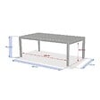 HESPERIDE - Table de jardin 12 places Evasion extensible beige lin - vignette