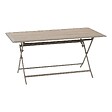 HESPERIDE - Table de jardin 6 places Azua pliable café 150x80cm - vignette